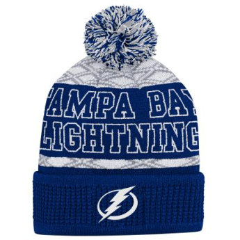 Tampa Bay Lightning dětská zimní čepice Puck Pattern Cuffed Pom