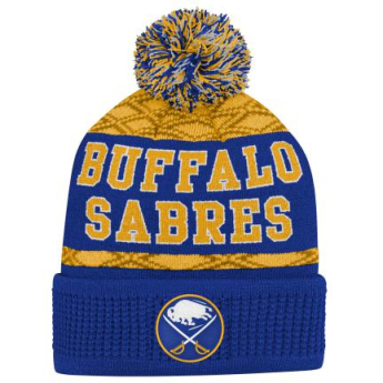 Buffalo Sabres dětská zimní čepice Puck Pattern Cuffed Pom