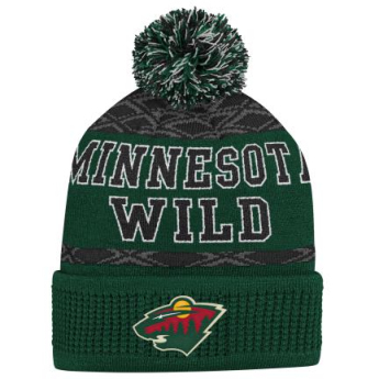 Minnesota Wild dětská zimní čepice Puck Pattern Cuffed Pom