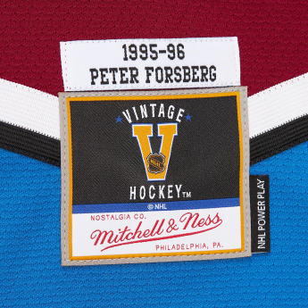 Colorado Avalanche hokejový dres Peter Forsberg 1995 NHL Dark Jersey