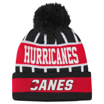 Carolina Hurricanes dětská zimní čepice Go Fast Cuffed Knit W Pom