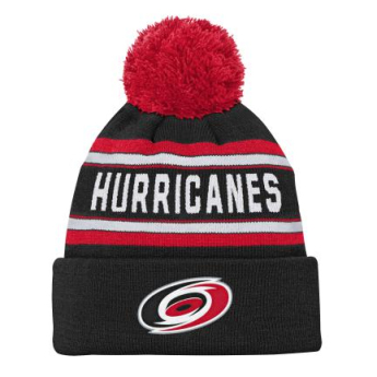 Carolina Hurricanes dětská zimní čepice Jacquard Cuffed Knit With Pom