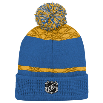 St. Louis Blues dětská zimní čepice Puck Pattern Cuffed Pom