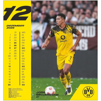 Borussia Dortmund kalendář 2026 Postcard