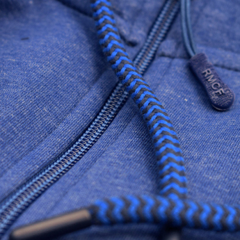 Real Madrid pánská mikina s kapucí Zip azul