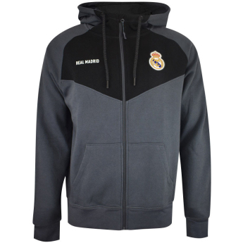 Real Madrid dětská mikina s kapucí Zip gris