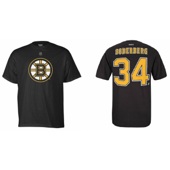 Boston Bruins pánské tričko #34 Carl Söderberg black