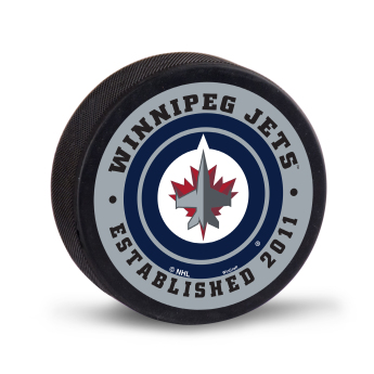 Winnipeg Jets puk Packaged