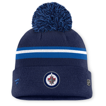 Winnipeg Jets dámská zimní čepice Authentic Pro W/Cap Cuffed Pom Beanie