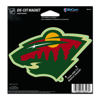 Minnesota Wild magnetka Die Cut