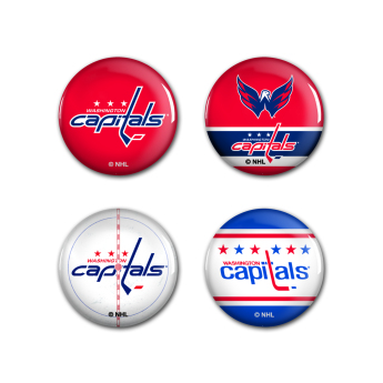 Washington Capitals placka Button 4 Pack