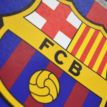 FC Barcelona dětská mikina s kapucí Camp Nou grey