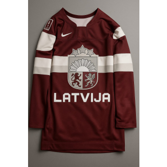 Hokejové reprezentace hokejový dres Latvia NIKE IIHF World Championships replica