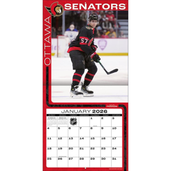 Ottawa Senators kalendář 2026 Wall