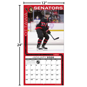 Ottawa Senators kalendář 2026 Wall