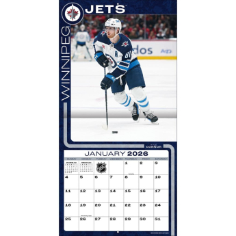 Winnipeg Jets kalendář 2026 Wall