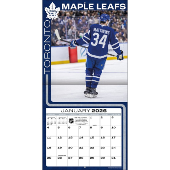 Toronto Maple Leafs kalendář 2026 Wall Auston Matthews #34