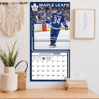 Toronto Maple Leafs kalendář 2026 Wall Auston Matthews #34