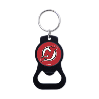New Jersey Devils přívěšek s otvírakem Black Ring