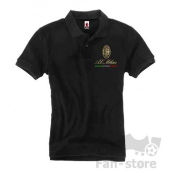AC MILAN POLO T-SHIRT BLACK