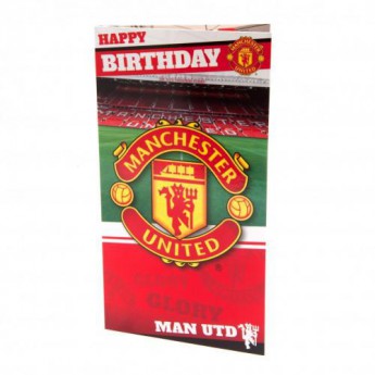 Manchester United narozeninové přání Birthday Card Stadium