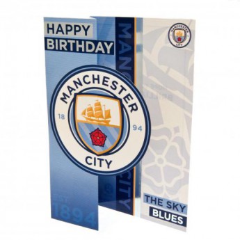 Manchester City narozeninové přání Birthday Card