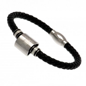 Newcastle United kožený náramek Colour Ring Leather Bracelet