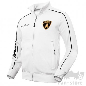 LAMBORGHINI ZIP-UP SWEATSHIRT WHITE