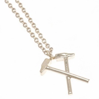 West Ham United řetízek na krk s přívěškem Silver Plated Pendant & Chain HM