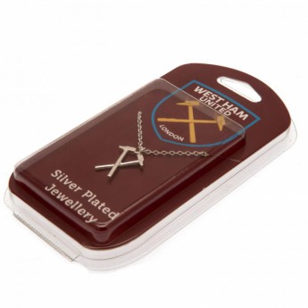 West Ham United řetízek na krk s přívěškem Silver Plated Pendant & Chain HM