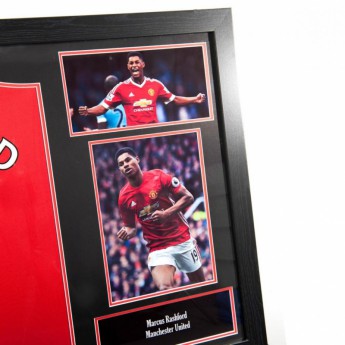 Legendy zarámovaný dres Manchester United Rashford Signed Shirt (Framed)