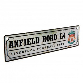 FC Liverpool plechová cedule Retro Window Sign