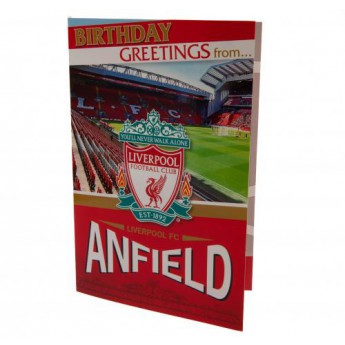 FC Liverpool narozeninové přání Pop-Up Birthday Card