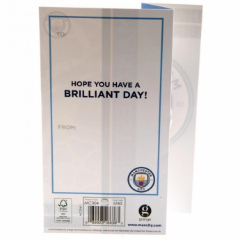 Manchester City narozeninové přání Birthday Card